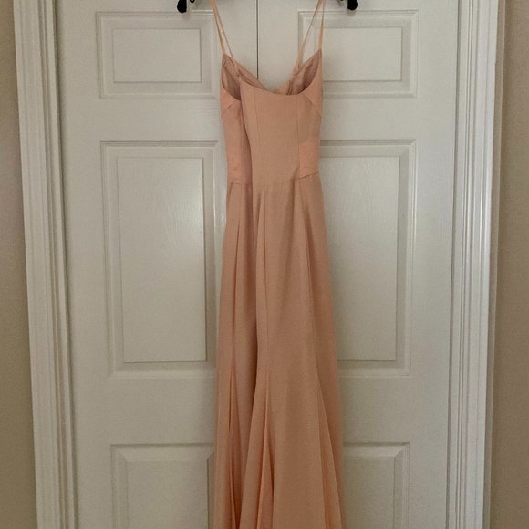 Azazie Carolina Dress in Pearl Pink - Picture 2 of 9